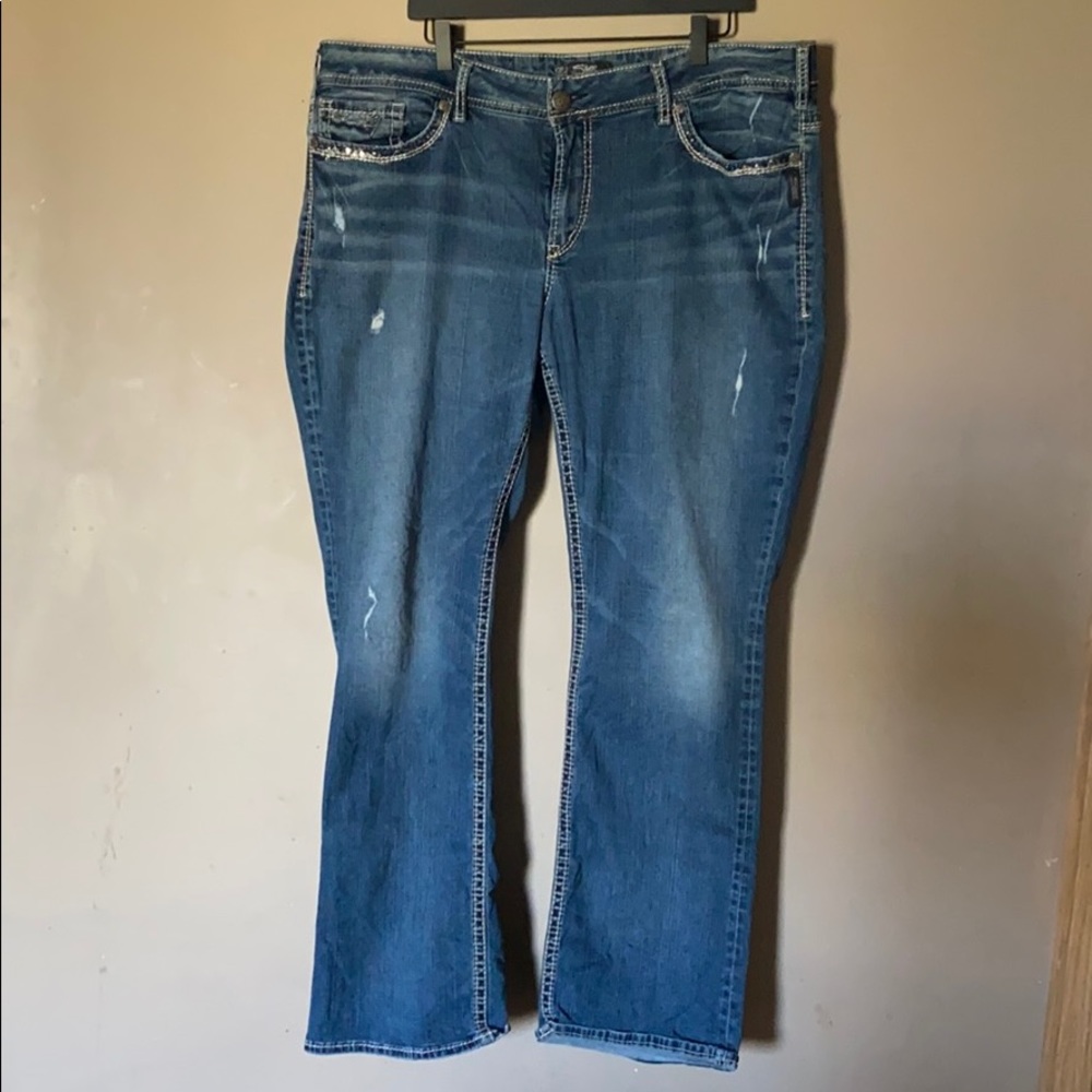 Silvers Suki Slim Boot Leg Jeans 22 x L33